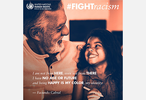Facundo Cabral Fight Racism Visual